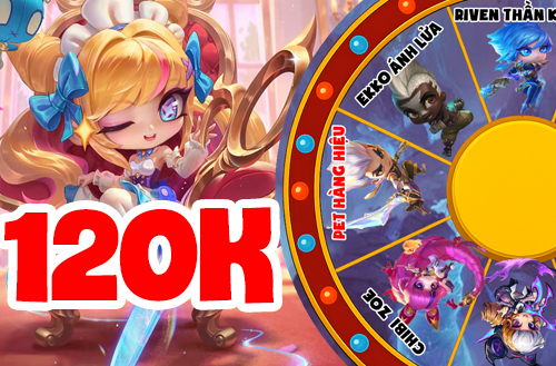 Vòng Quay 150k 100% Pet Tím